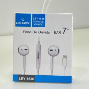 Fone de Ouvido com fio Lehmox iPhone LEY-1536